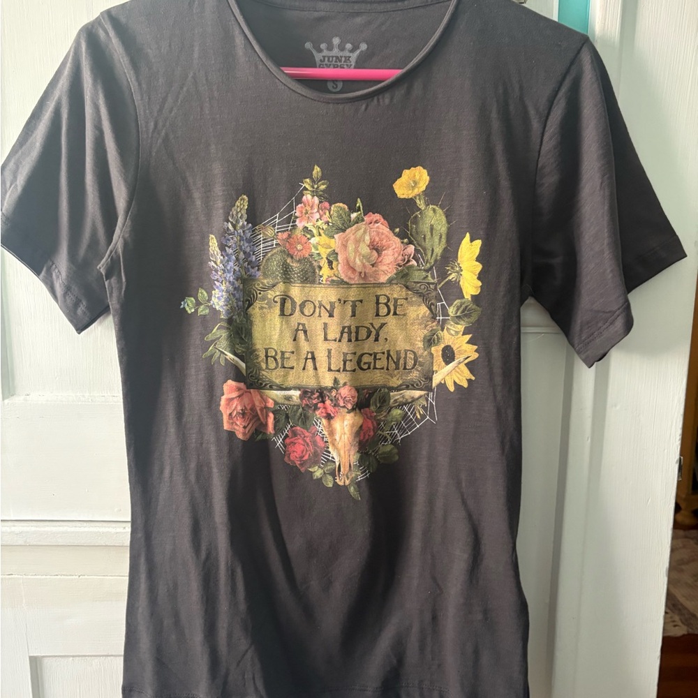 Junk Food Women's Black Graphic Tee